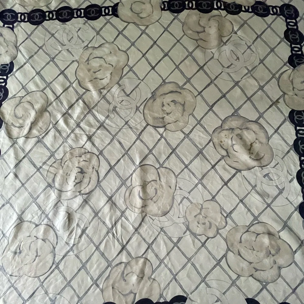 Chanel Silk Scarf. - Picture 7 of 16